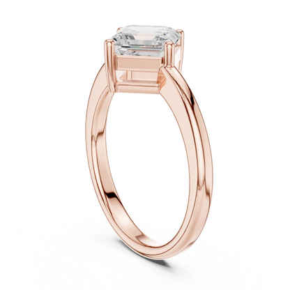 Mixed Shape Lab Grown Diamond Solitaire Ring