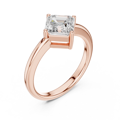 Mixed Shape Lab Grown Diamond Solitaire Ring