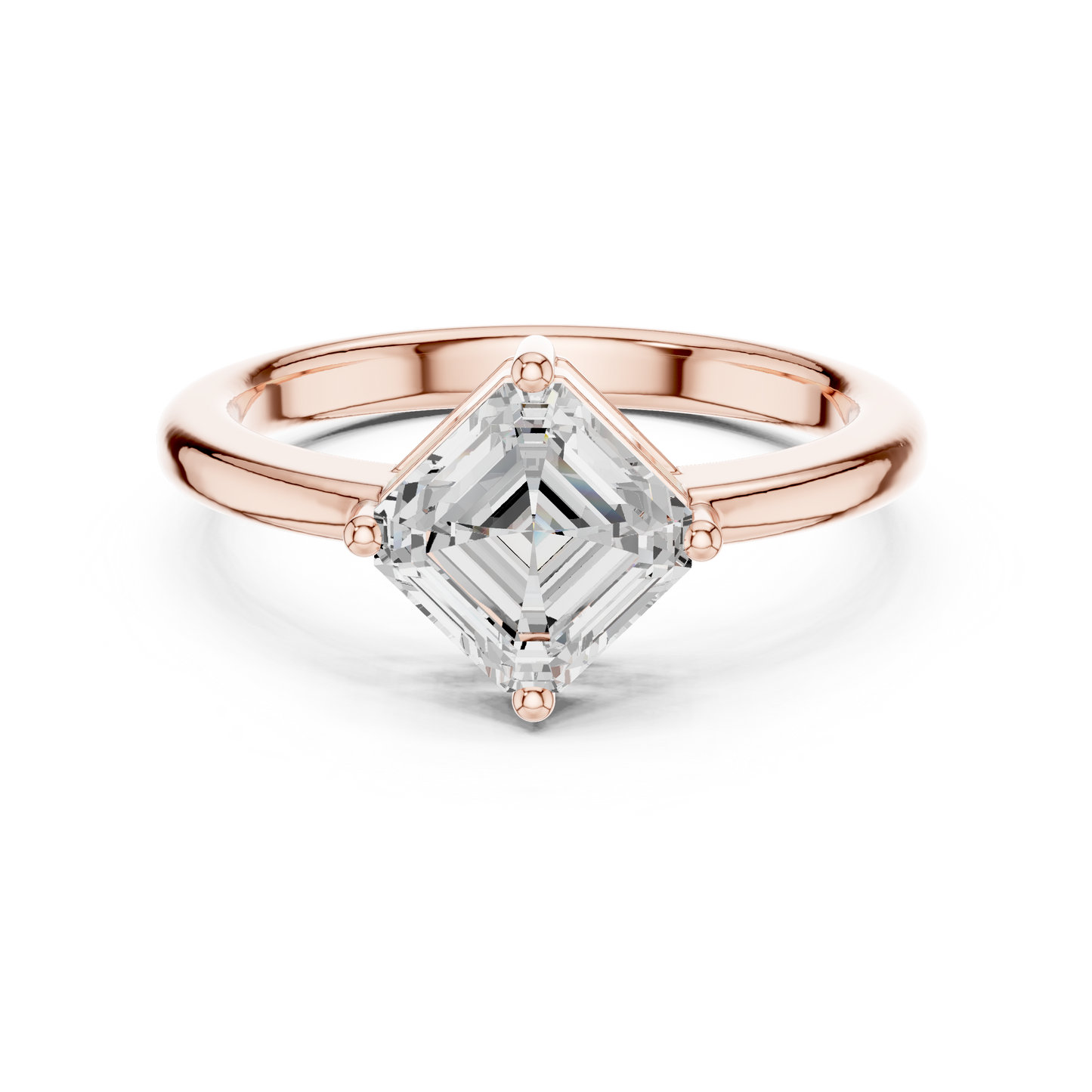 Mixed Shape Lab Grown Diamond Solitaire Ring