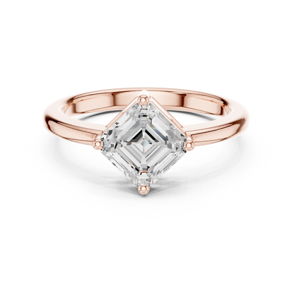 Mixed Shape Lab Grown Diamond Solitaire Ring