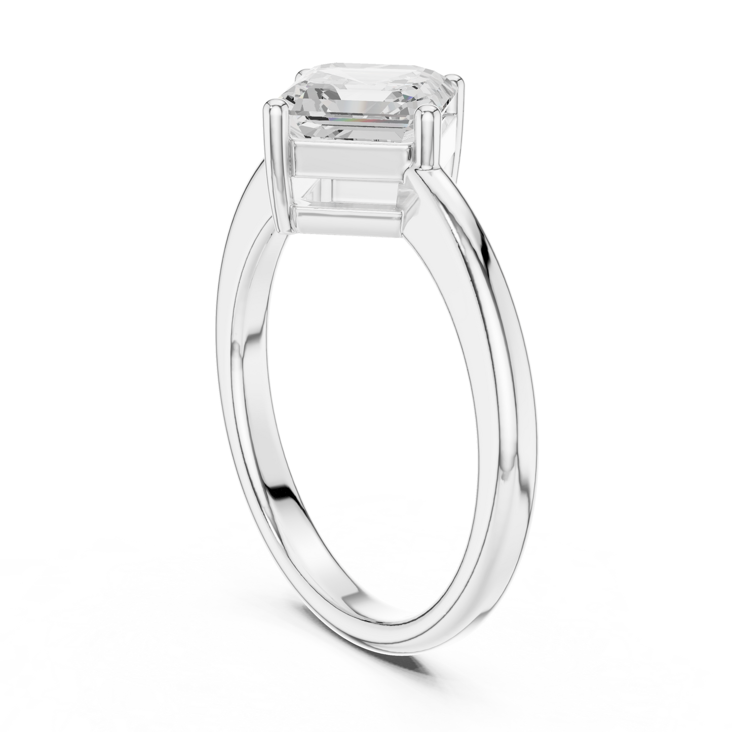 Mixed Shape Lab Grown Diamond Solitaire Ring