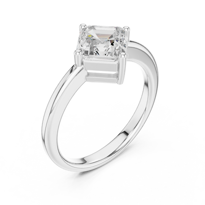 Mixed Shape Lab Grown Diamond Solitaire Ring