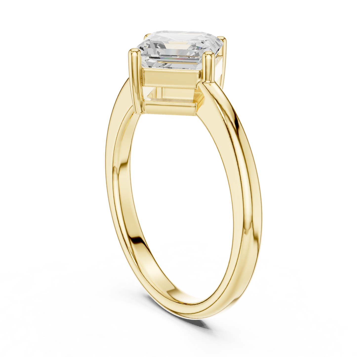 Mixed Shape Lab Grown Diamond Solitaire Ring