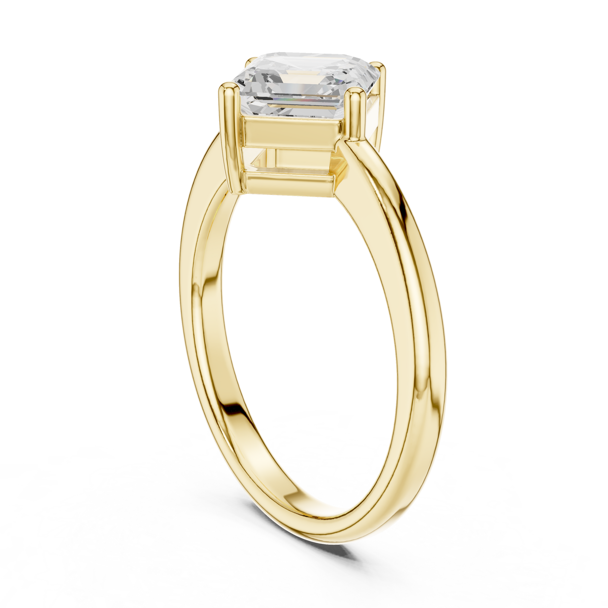 Mixed Shape Lab Grown Diamond Solitaire Ring