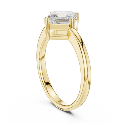 Mixed Shape Lab Grown Diamond Solitaire Ring