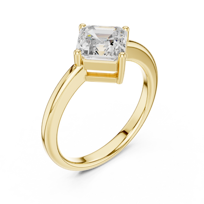 Mixed Shape Lab Grown Diamond Solitaire Ring