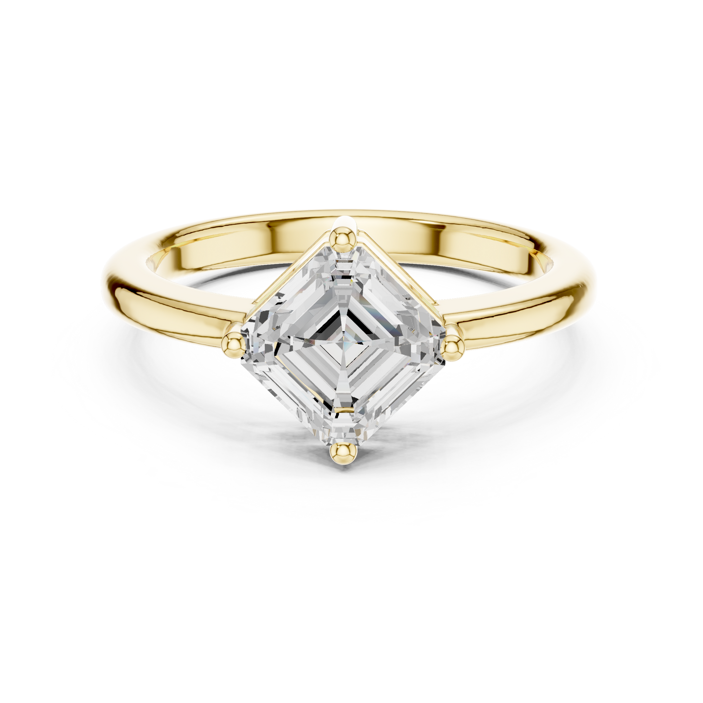 Mixed Shape Lab Grown Diamond Solitaire Ring