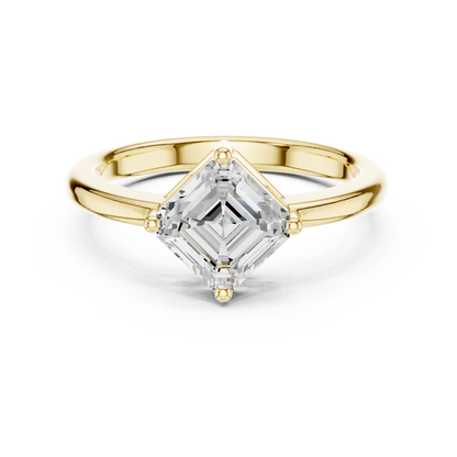 Mixed Shape Lab Grown Diamond Solitaire Ring