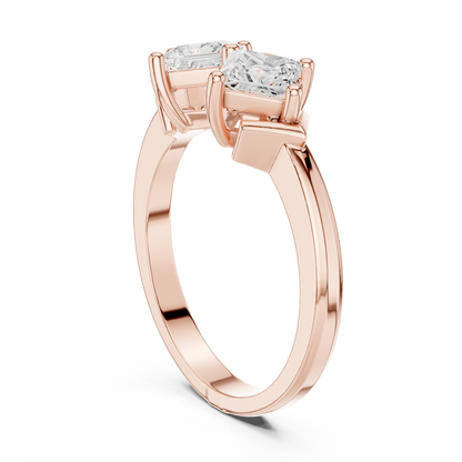 Mixed Shape Lab Grown Diamond Three Stone Ring