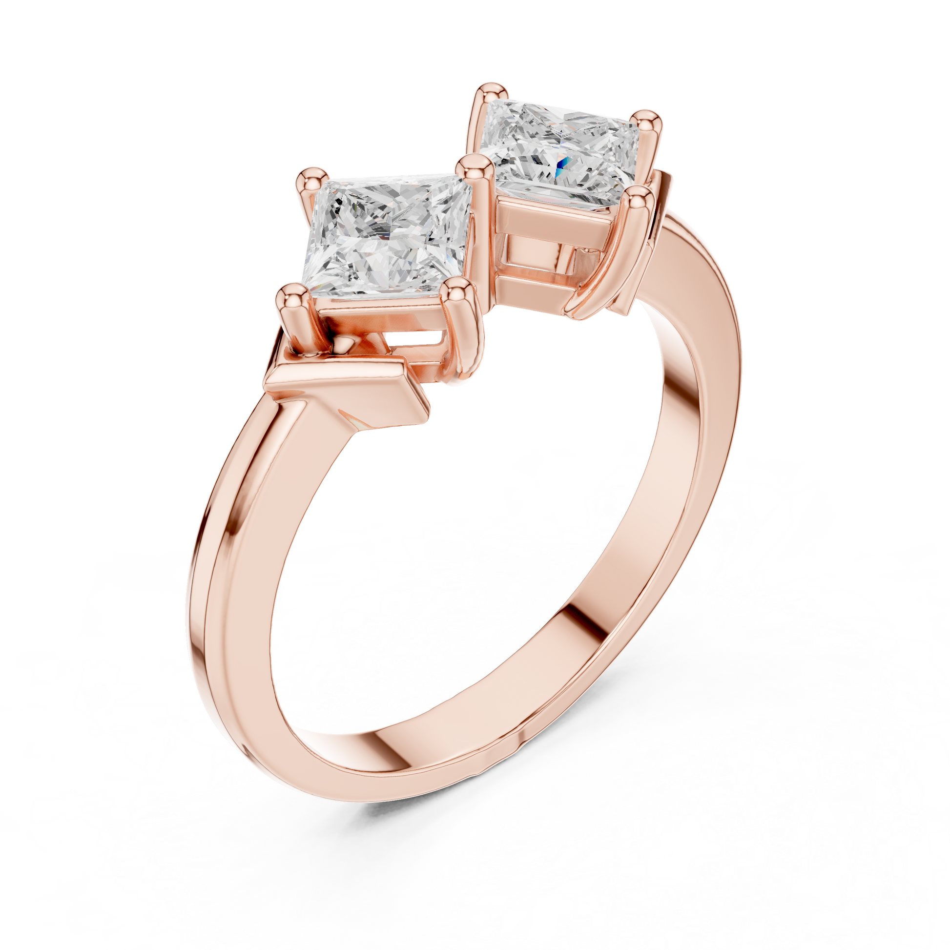 Mixed Shape Lab Grown Diamond Three Stone Ring