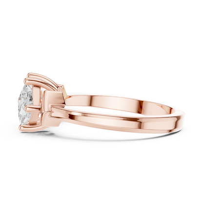 Mixed Shape Lab Grown Diamond Three Stone Ring