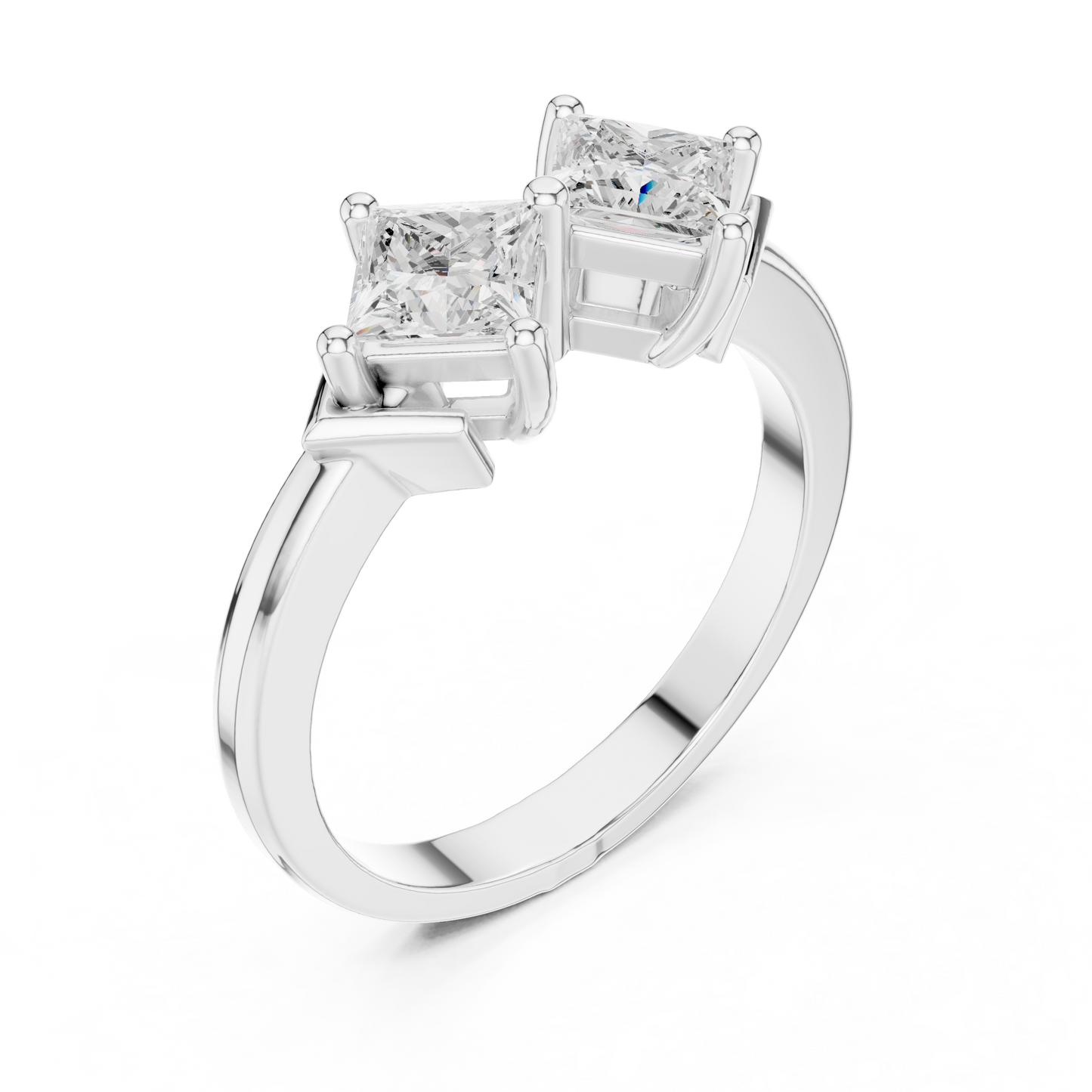 Mixed Shape Lab Grown Diamond Three Stone Ring