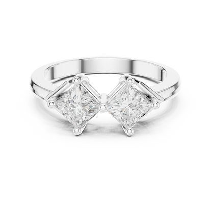 Mixed Shape Lab Grown Diamond Three Stone Ring