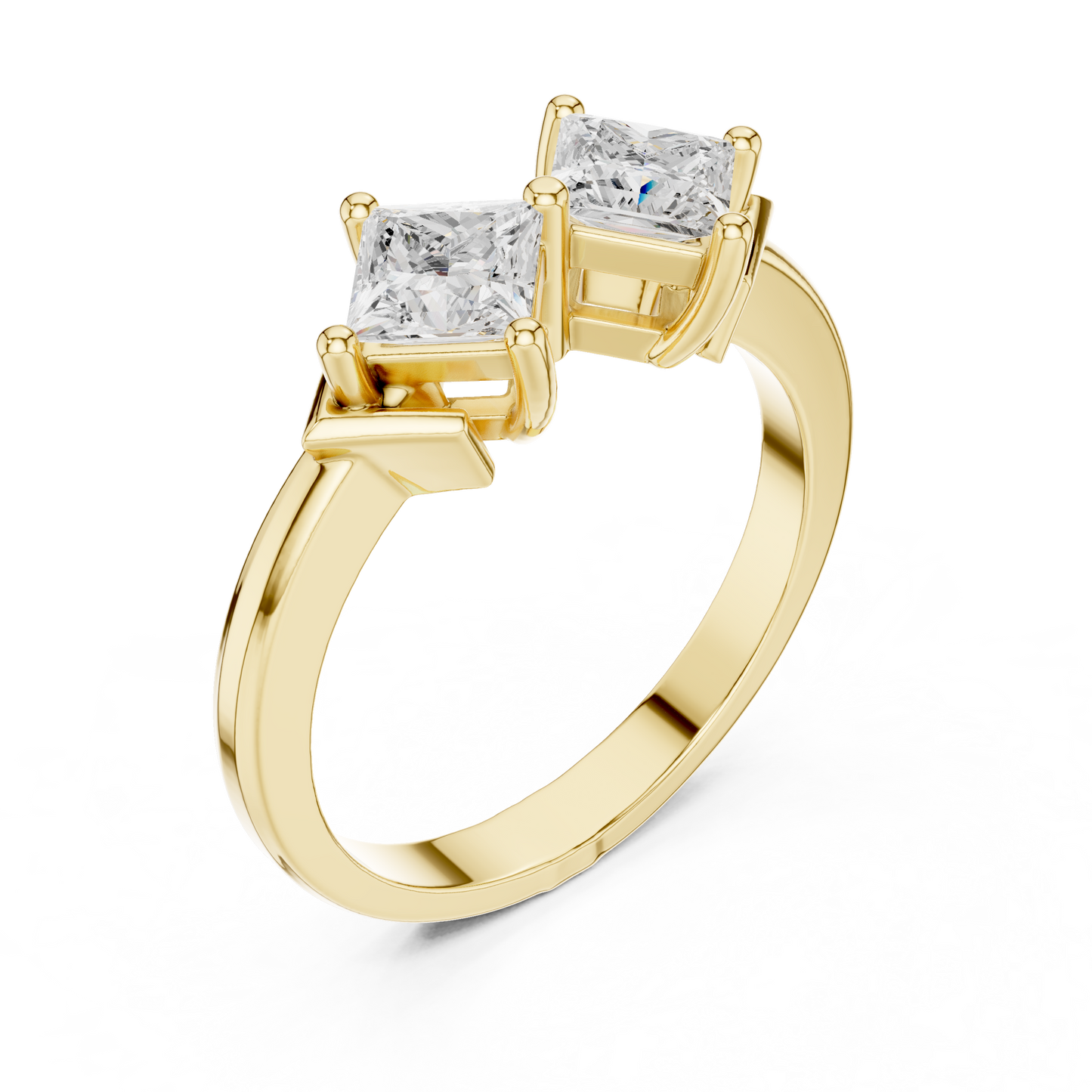 Mixed Shape Lab Grown Diamond Three Stone Ring