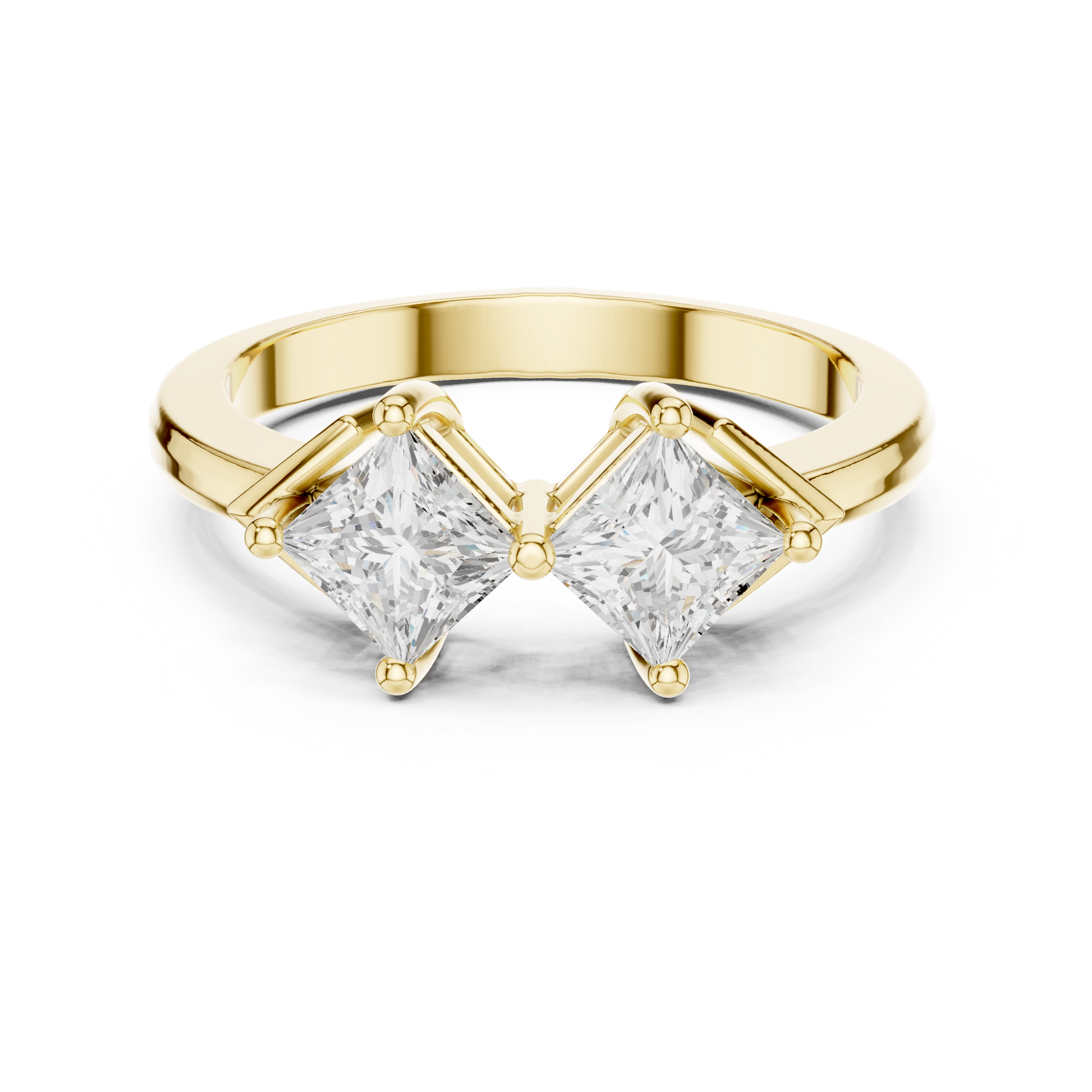 Mixed Shape Lab Grown Diamond Three Stone Ring