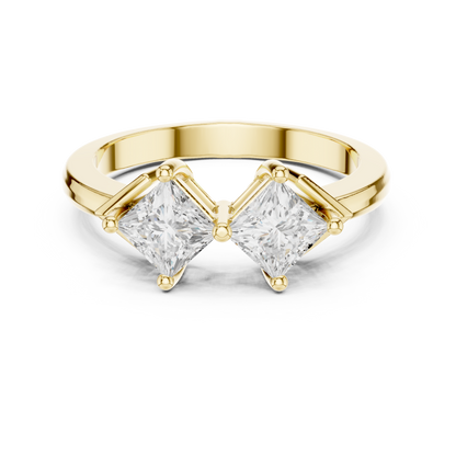 Mixed Shape Lab Grown Diamond Three Stone Ring