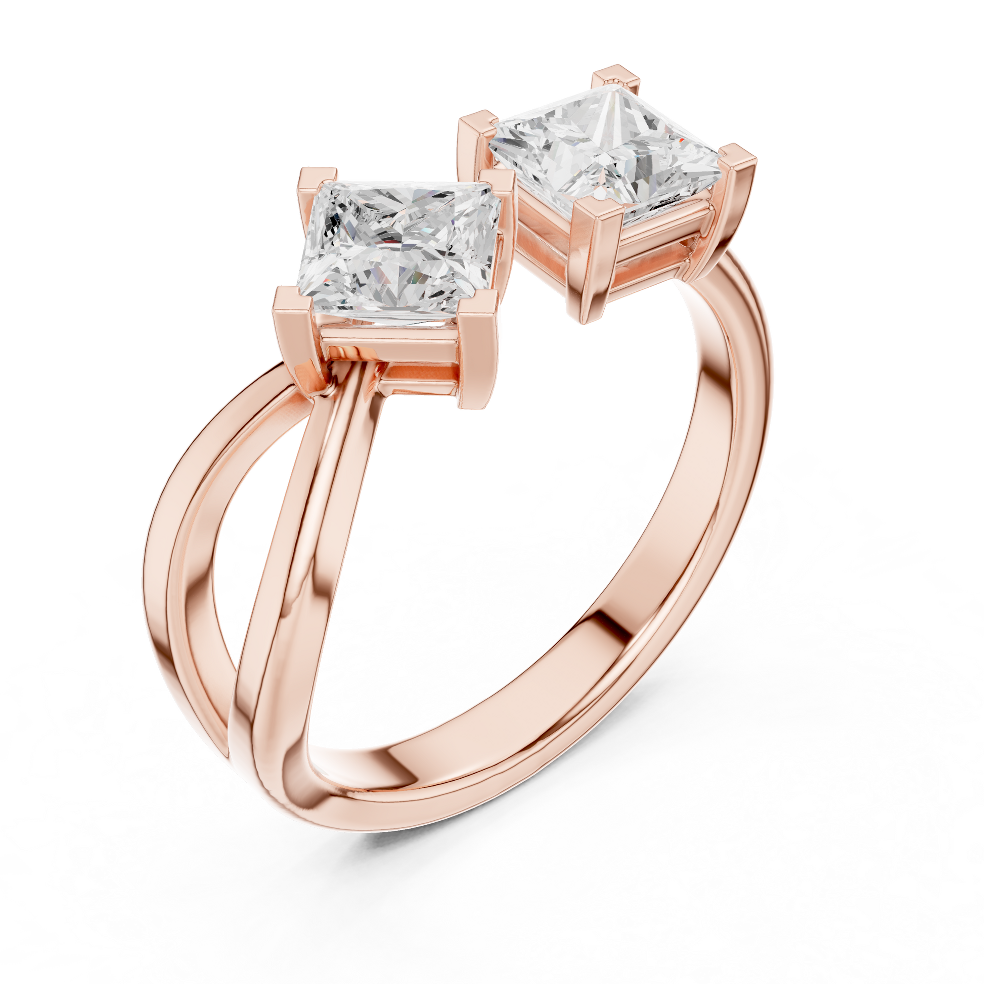 Mixed Shape Lab Grown Diamond Three Stone Ring