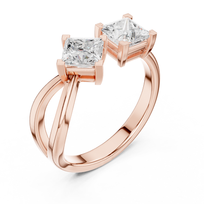 Mixed Shape Lab Grown Diamond Three Stone Ring