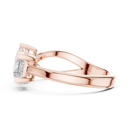 Mixed Shape Lab Grown Diamond Three Stone Ring