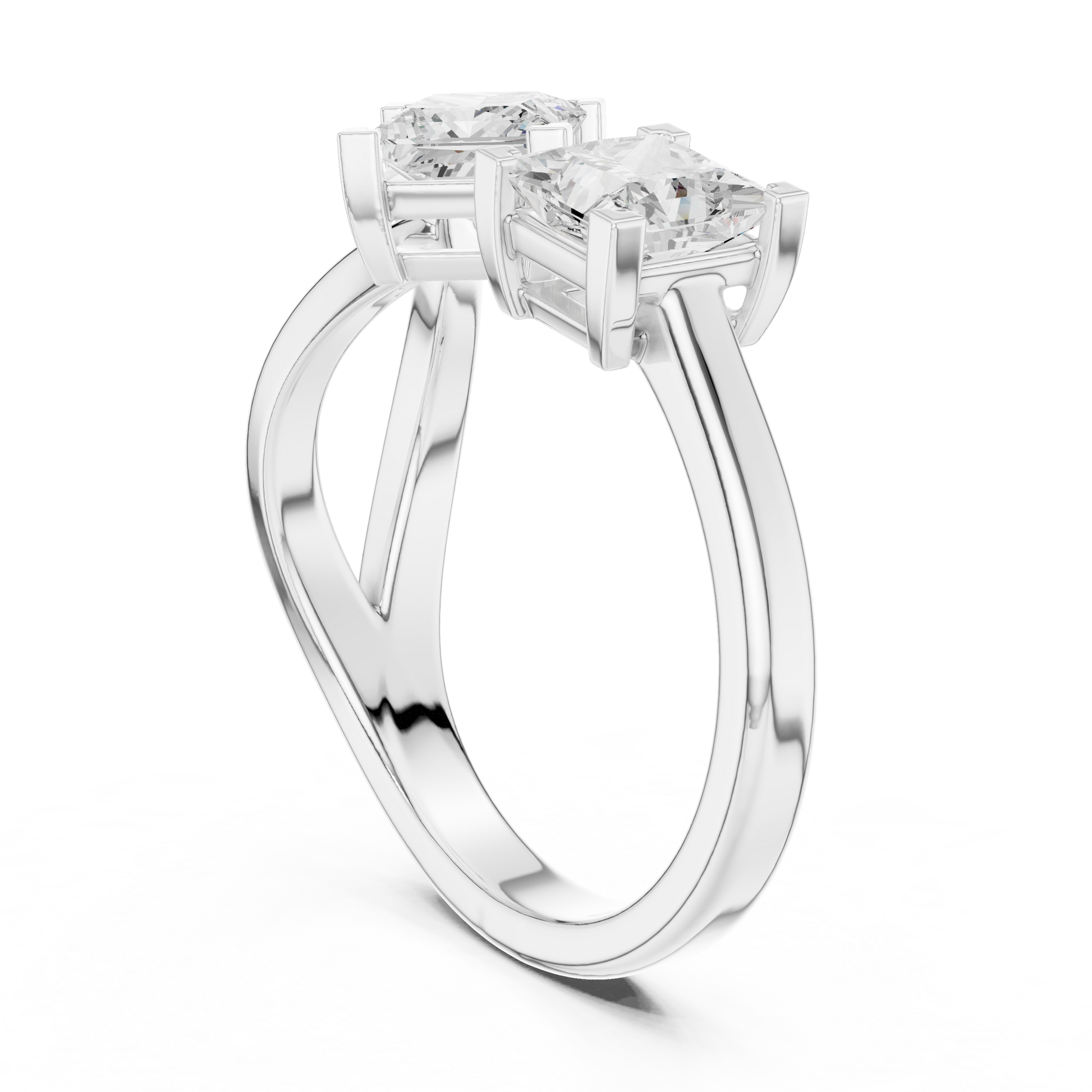 Mixed Shape Lab Grown Diamond Three Stone Ring