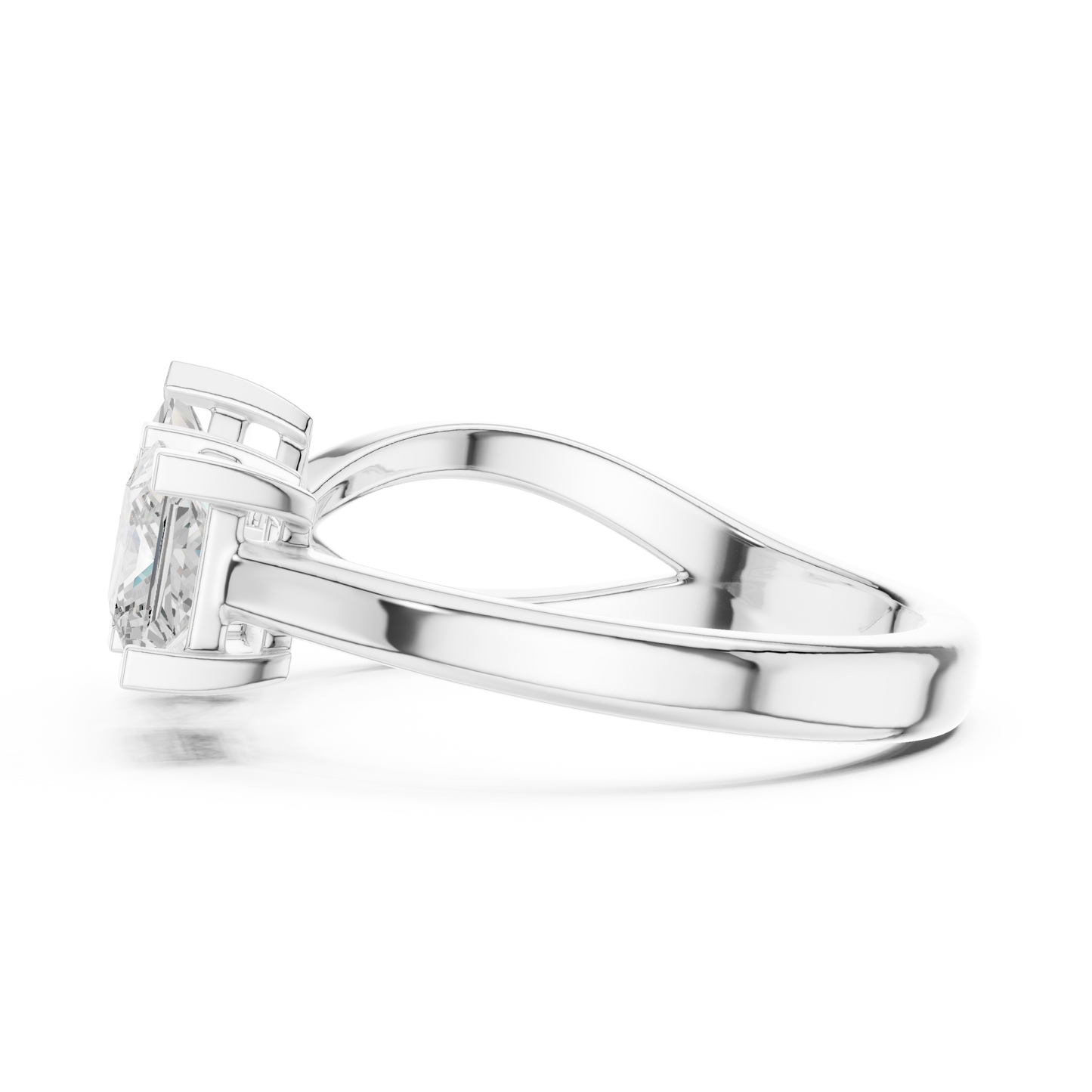 Mixed Shape Lab Grown Diamond Three Stone Ring