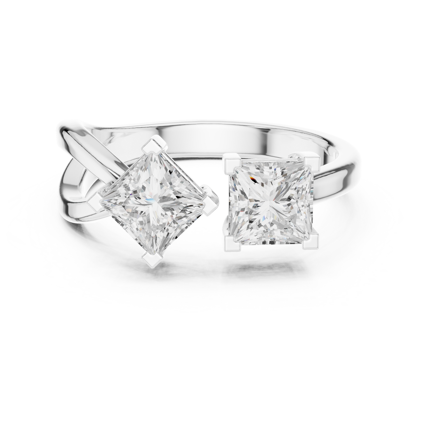 Mixed Shape Lab Grown Diamond Three Stone Ring
