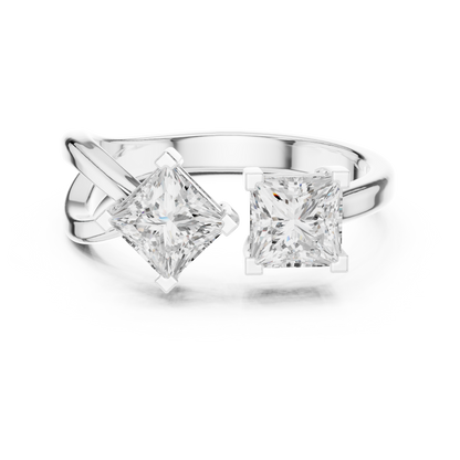 Mixed Shape Lab Grown Diamond Three Stone Ring
