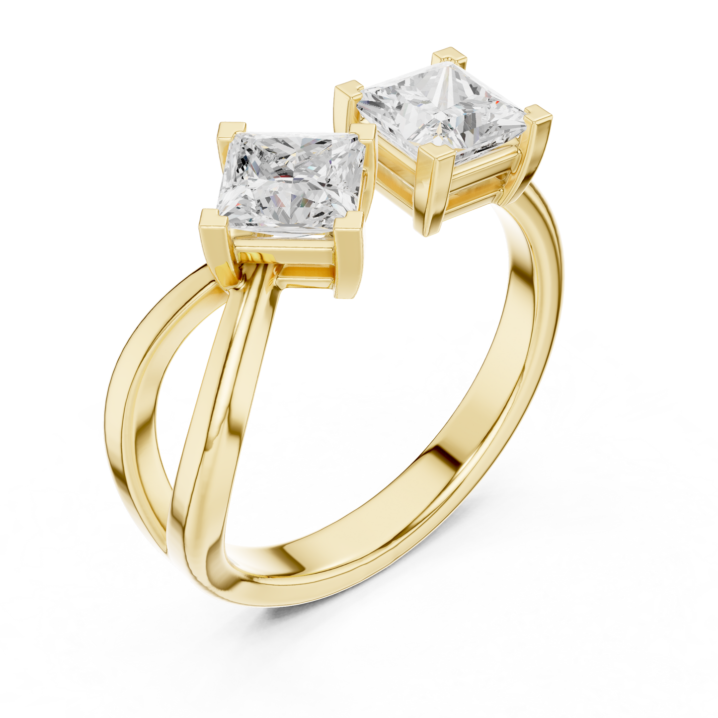 Mixed Shape Lab Grown Diamond Three Stone Ring