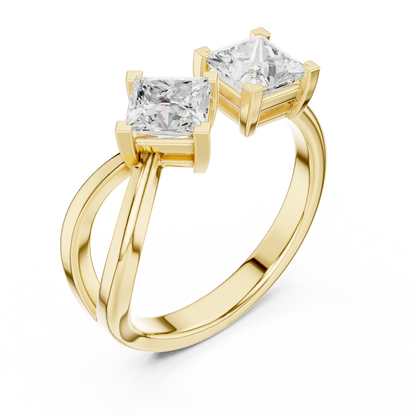 Mixed Shape Lab Grown Diamond Three Stone Ring