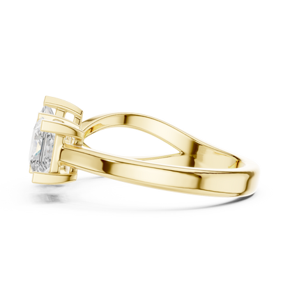 Mixed Shape Lab Grown Diamond Three Stone Ring