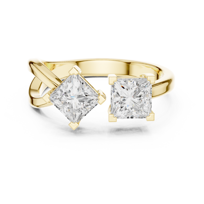 Mixed Shape Lab Grown Diamond Three Stone Ring