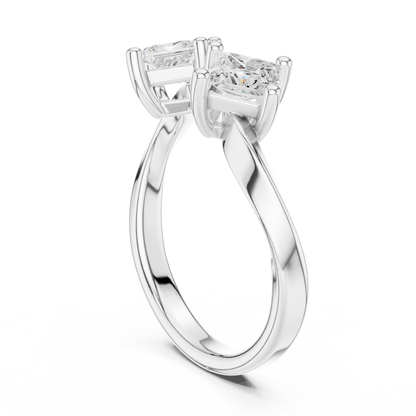 Mixed Shape Lab Grown Diamond Halo Ring