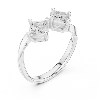 Mixed Shape Lab Grown Diamond Halo Ring