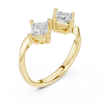 Mixed Shape Lab Grown Diamond Halo Ring