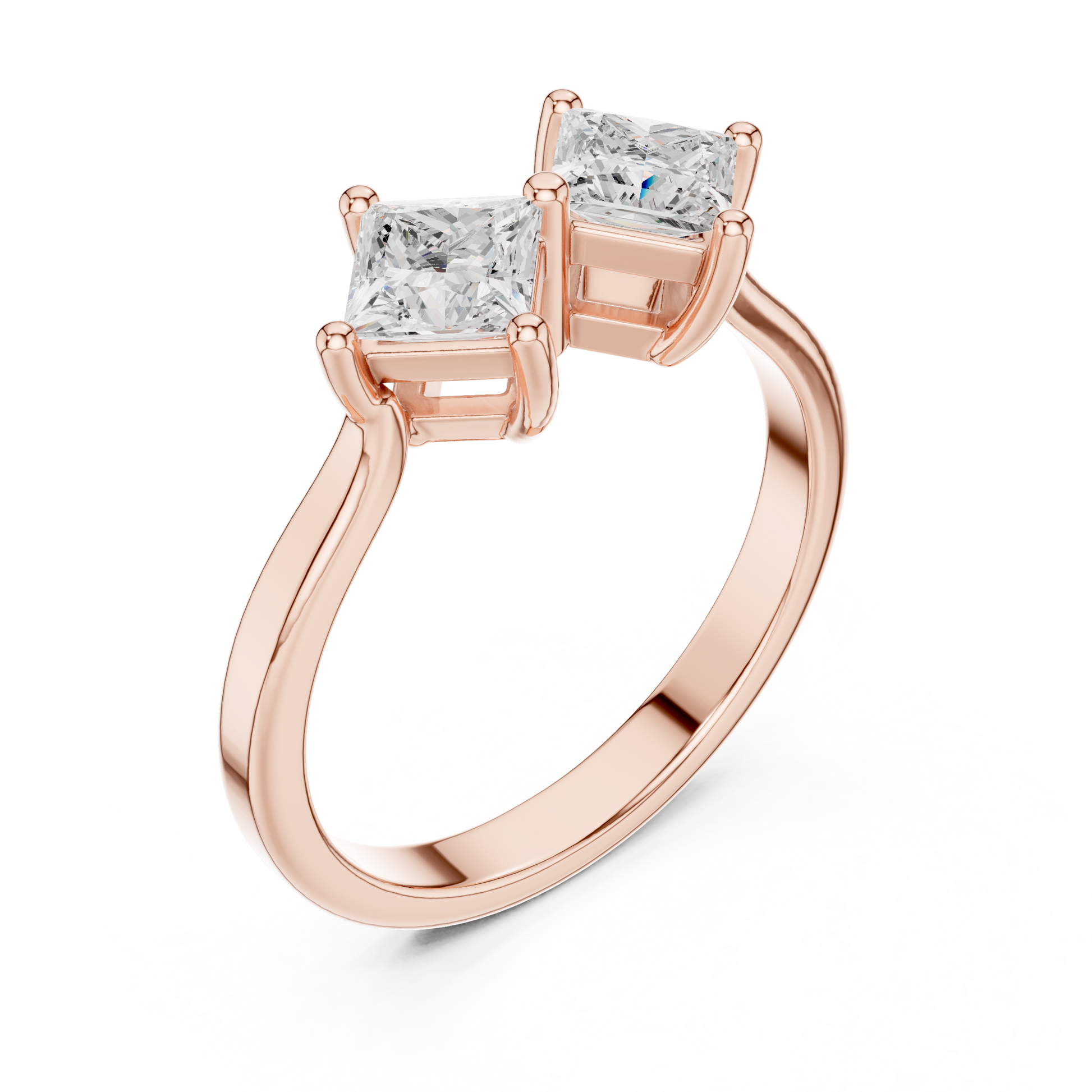 Cushion Three Stone Lab Grown Diamond Ring