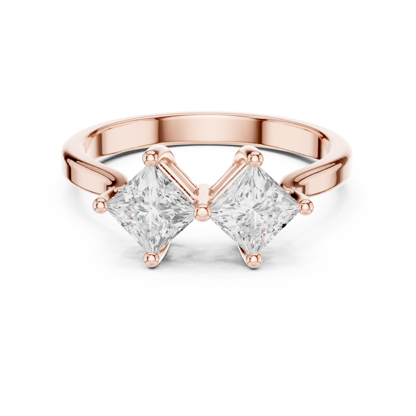 Cushion Three Stone Lab Grown Diamond Ring