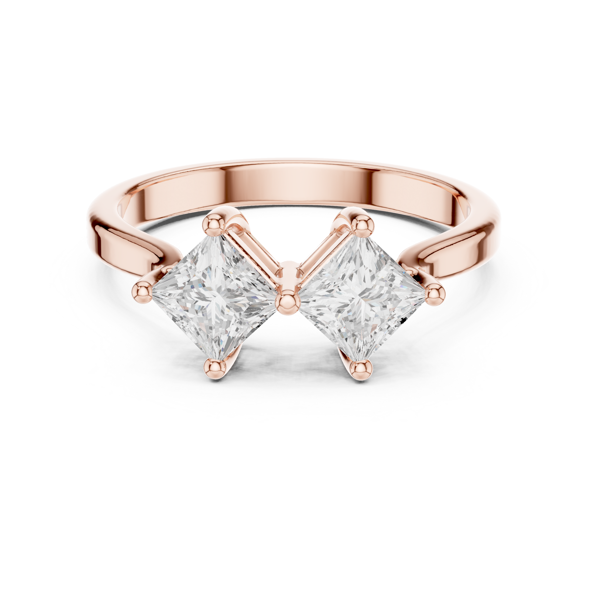 Cushion Three Stone Lab Grown Diamond Ring