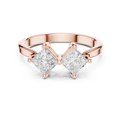 Cushion Three Stone Lab Grown Diamond Ring