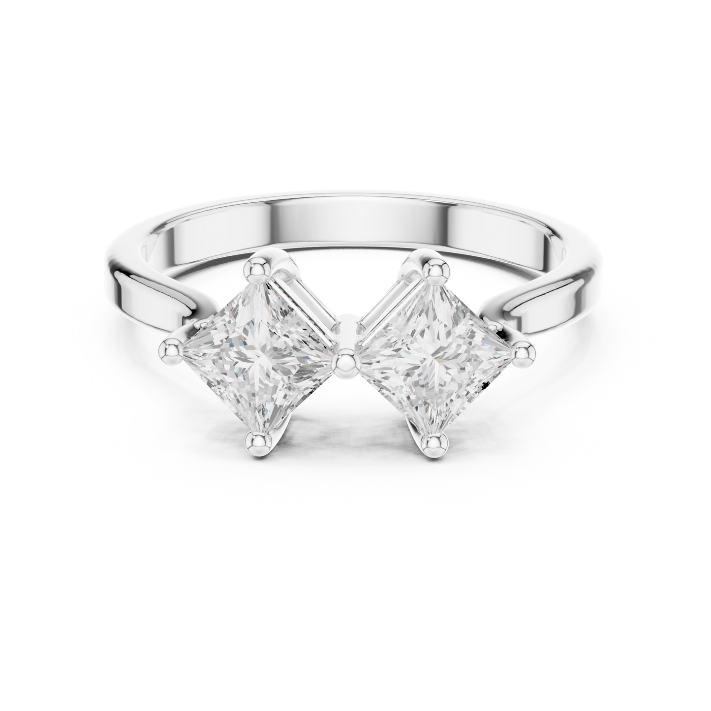 Cushion Three Stone Lab Grown Diamond Ring
