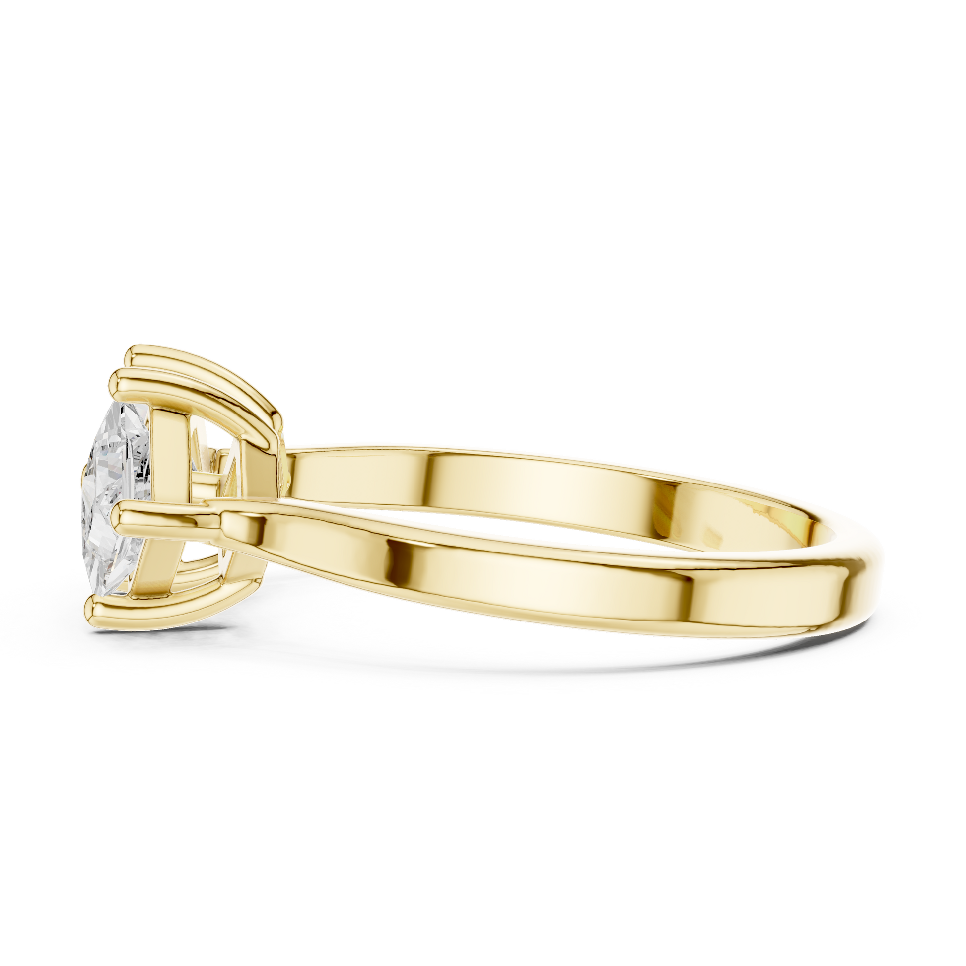 Cushion Three Stone Lab Grown Diamond Ring