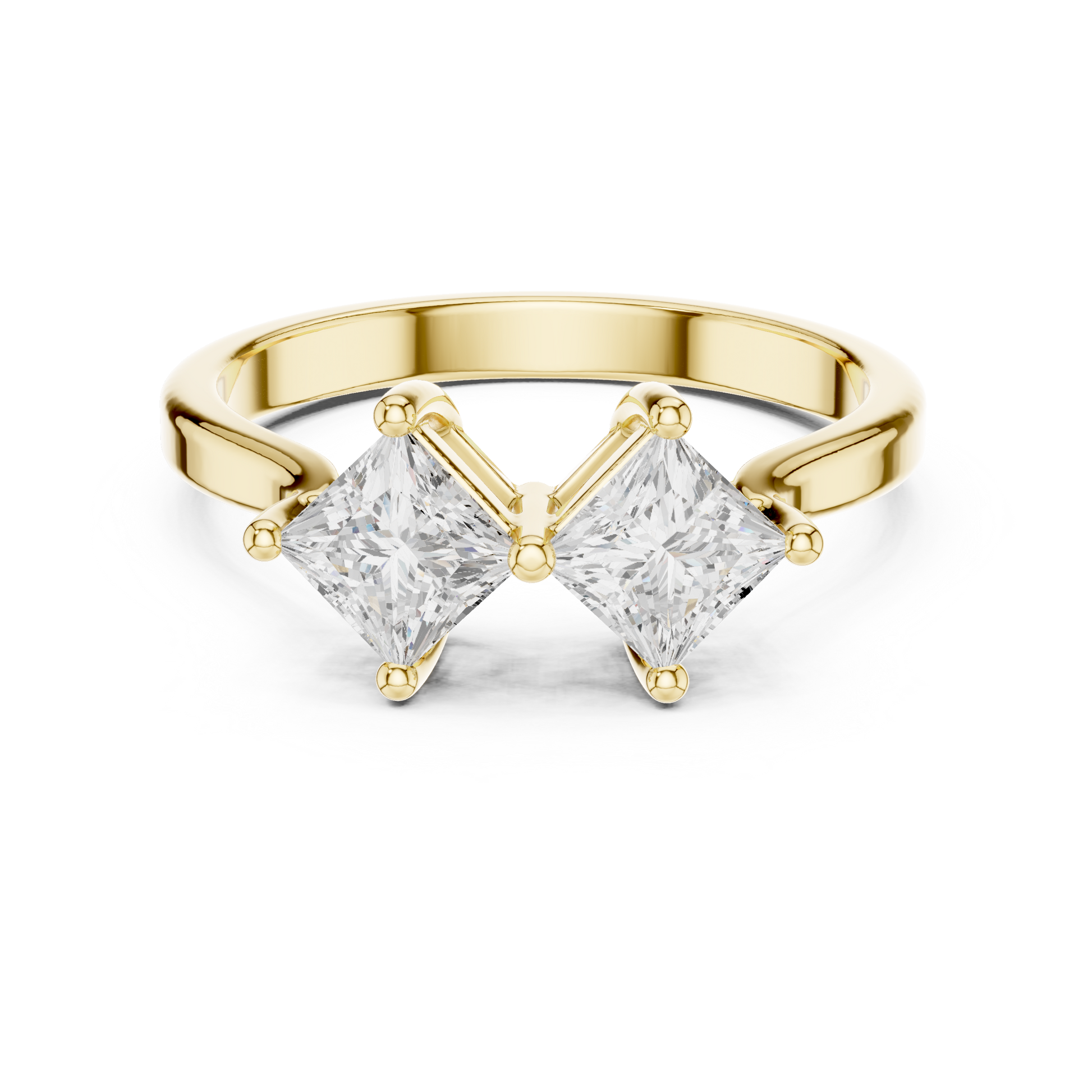 Cushion Three Stone Lab Grown Diamond Ring