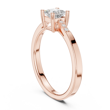 Mixed Shape Lab Grown Diamond Side Stone Ring