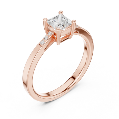 Mixed Shape Lab Grown Diamond Side Stone Ring