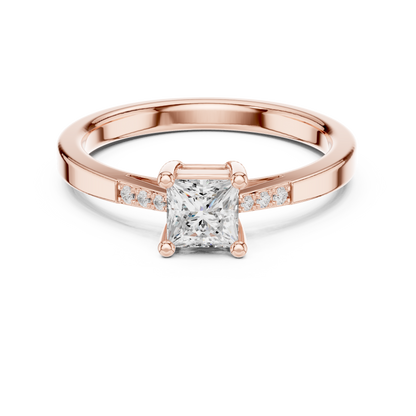 Mixed Shape Lab Grown Diamond Side Stone Ring