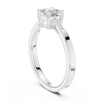 Mixed Shape Lab Grown Diamond Side Stone Ring