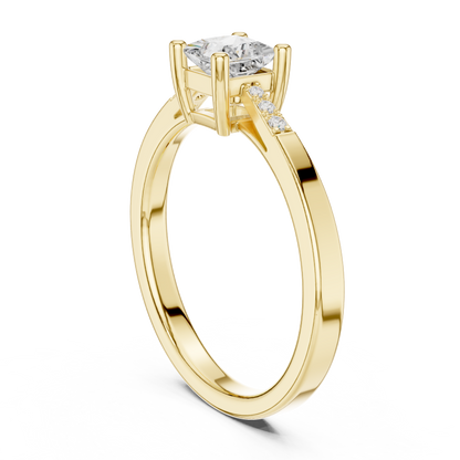 Mixed Shape Lab Grown Diamond Side Stone Ring