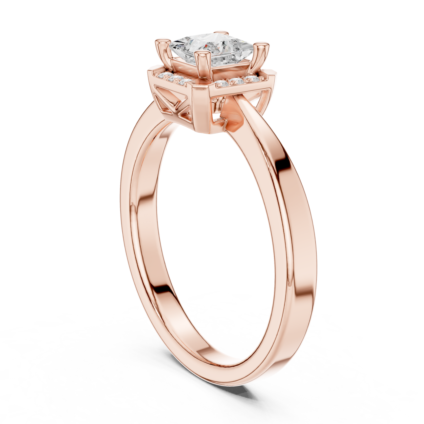 Mixed Shape Lab Grown Diamond Halo Ring