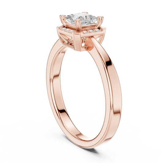 Mixed Shape Lab Grown Diamond Halo Ring