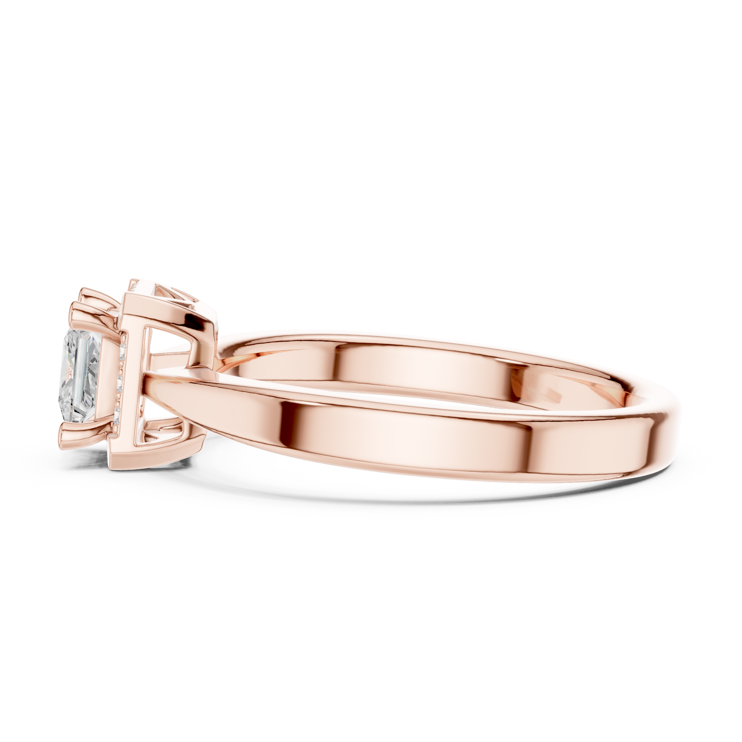 Mixed Shape Lab Grown Diamond Halo Ring