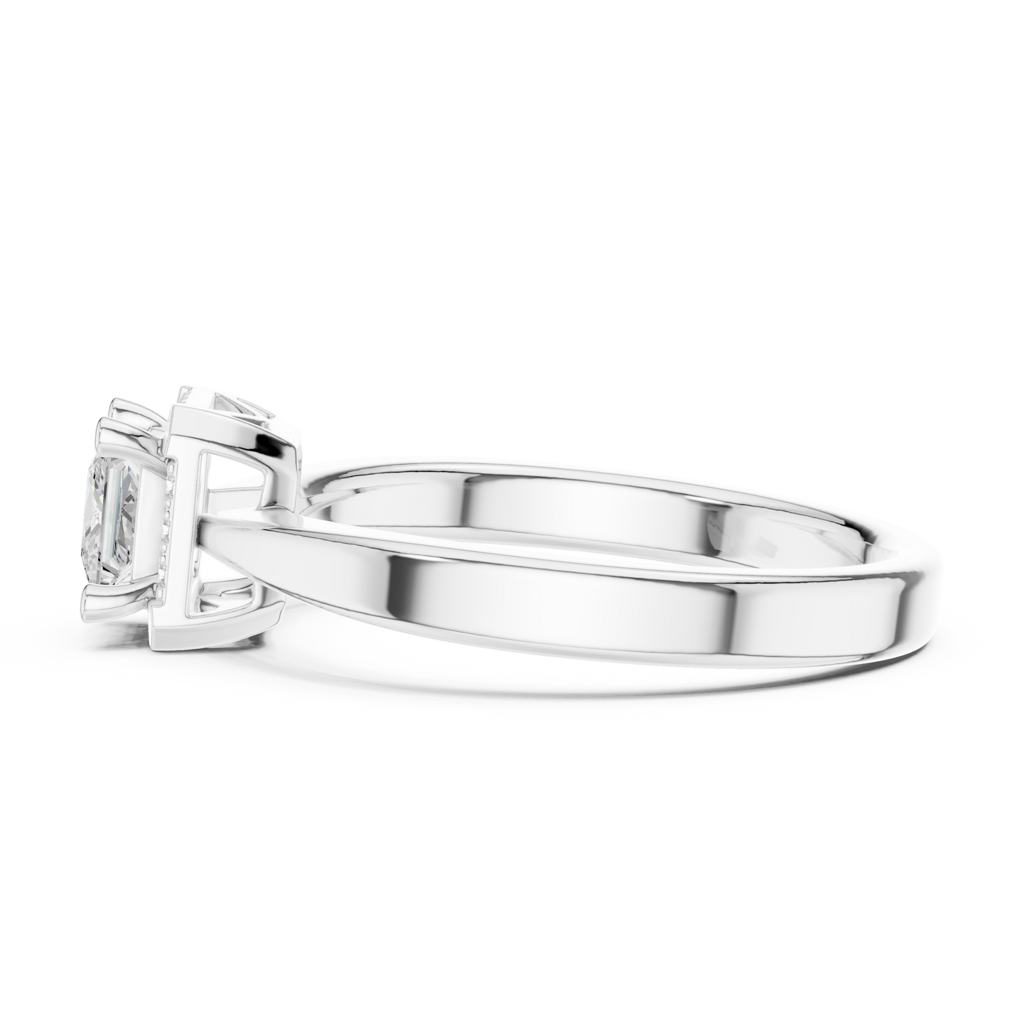 Mixed Shape Lab Grown Diamond Halo Ring